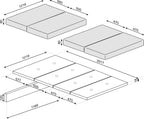loftseng med sofa