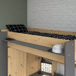 Grayson loftseng med skrivebord og garderobe image