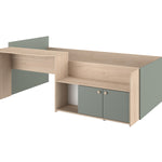 Halvhøy seng med skrivebord 90x200 - JADE image