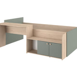 Halvhøy seng med skrivebord 90x200 - JADE image
