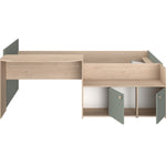 Halvhøy seng med skrivebord 90x200 - JADE image