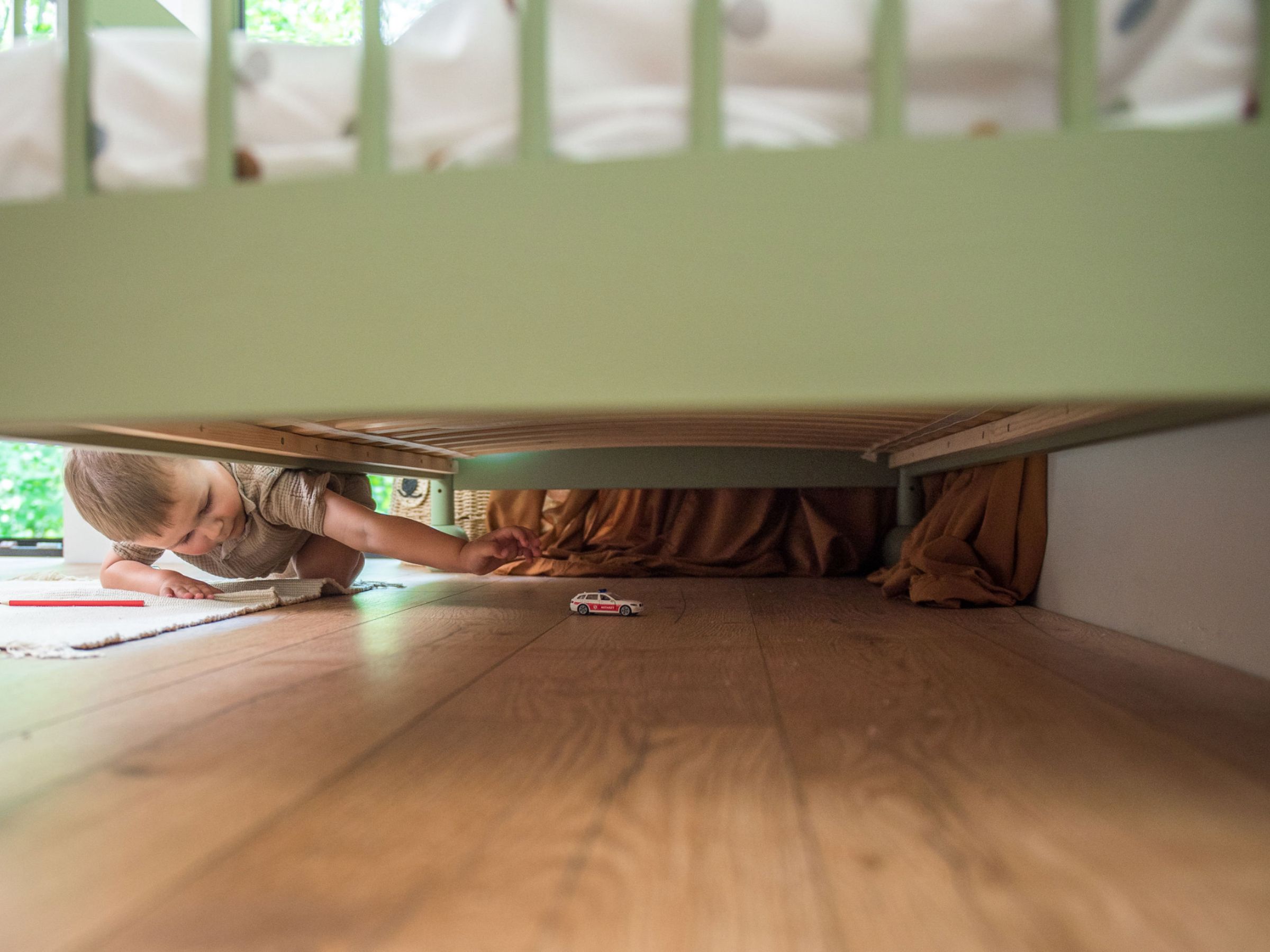 Barneseng STAR 80x180 - Olivengrønn image