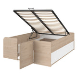 Space-UP 140x200 seng med garderobe og hyller - NATUR image
