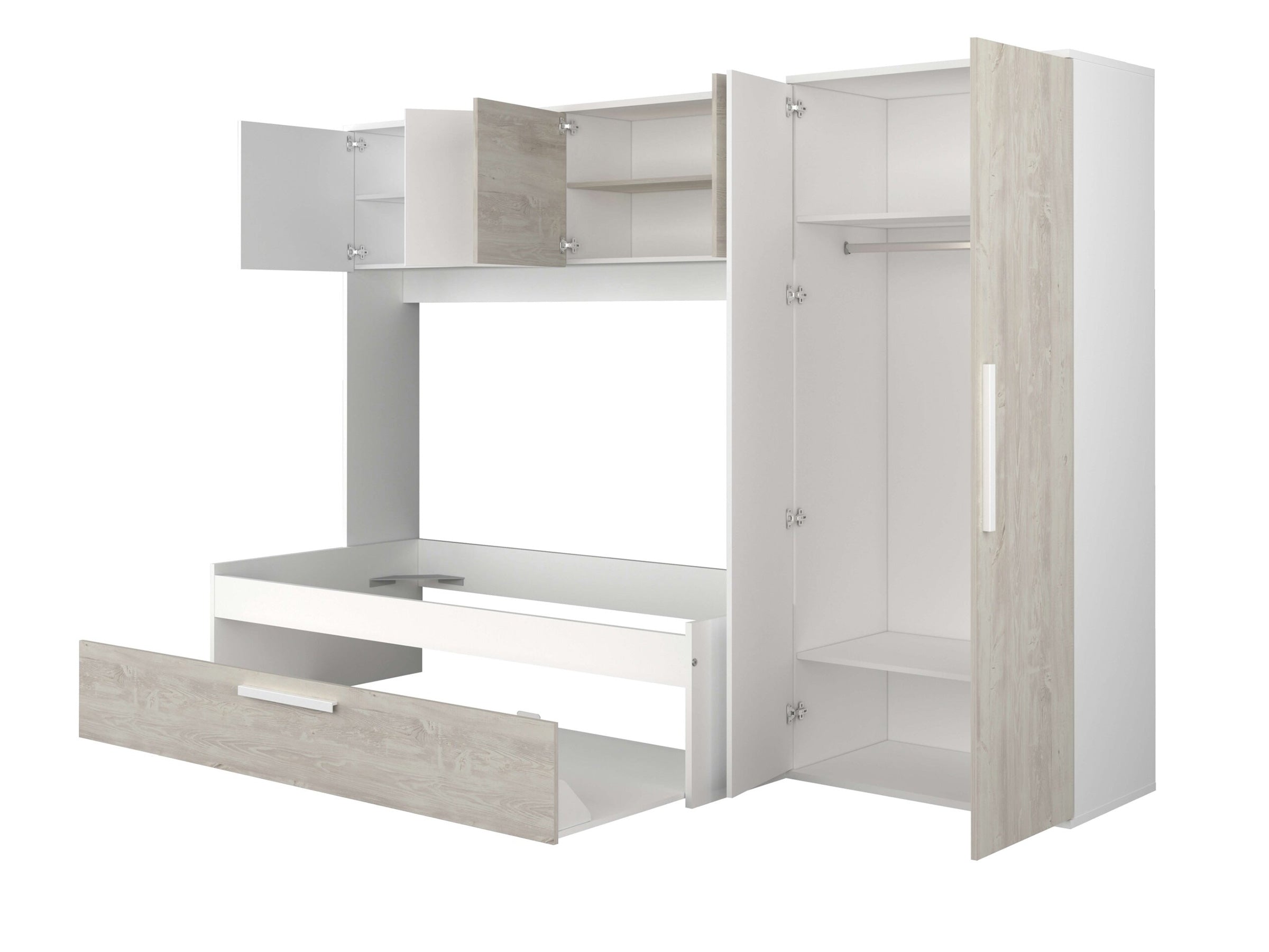 Artik multiseng fra Trasman - 90x200 - hvit