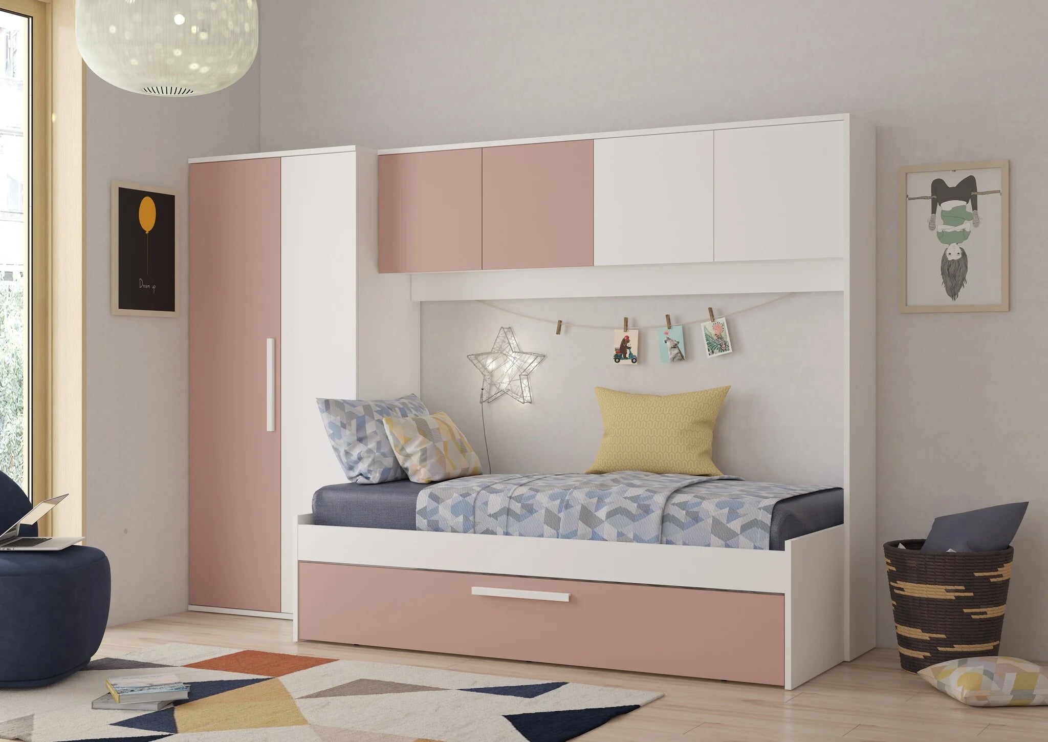 Artik multiseng fra Trasman - 90x200 - Antique pink