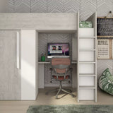 Trasman Studio Loftseng med Garderobe 90x200 - hvit image