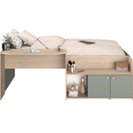 Halvhøy seng med skrivebord 90x200 - JADE image