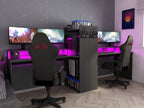 Gamingpult Z med LED og oppbevaringsplass