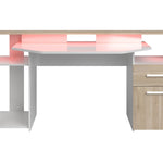 Sylver Gaming Desk 178 cm – Japansk eik / Hvit høyglans image