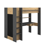 Grayson loftseng med skrivebord og garderobe image