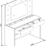 Sminkebord Glow Trasman