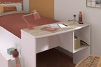 Cleo ungdomsseng 90x200 med skrivebord og hyller